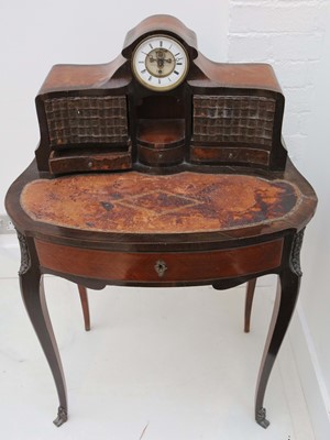 Lot 3 - A late 19th century Kingwood bonheur de jour...