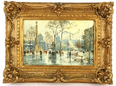 Lot 168 - RENE LEVERD (FRENCH 1872-1938), 'Paris in the...