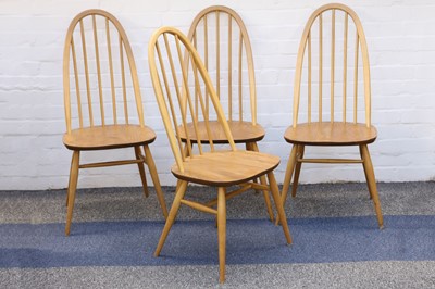 Lot 254 - A set of 4 1950's Ercol bentwood kitchen...