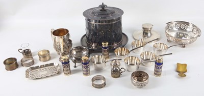 Lot 190 - A mixed lot of antique silver items to inc a...