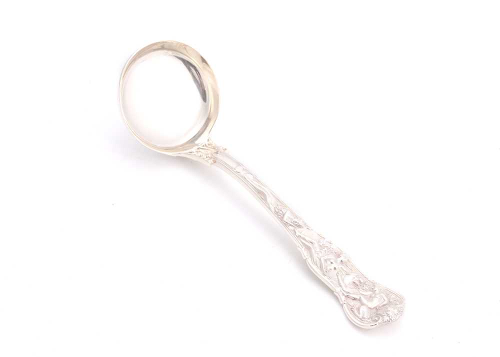 Lot 578 - A rare antique sterling silver Bacchanalian...