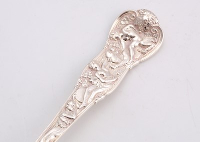 Lot 578 - A rare antique sterling silver Bacchanalian...
