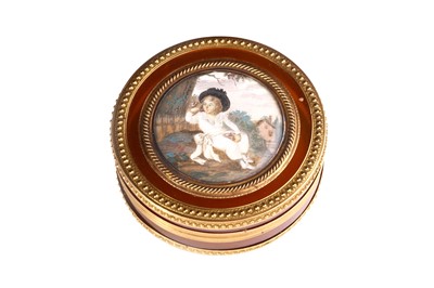 Lot 25 - An 18th century French blonde tortoiseshell...