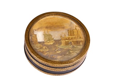 Lot 26 - A late 18th century French lacquer and pressed...