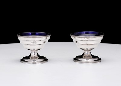 Lot 346 - A pair of George III antique sterling silver...