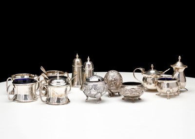 Lot 203 - A mixed group of antique sterling silver...