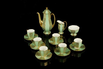 Lot 355 - A ROYAL DOULTON PORCELAIN COFFEE SERVICE,...