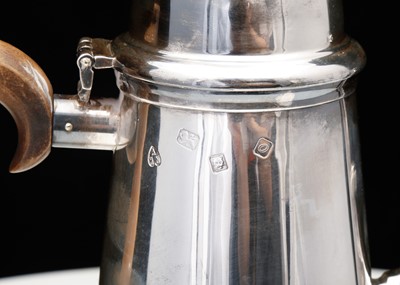 Lot 424 - An Elizabeth II sterling silver coffee pot,...