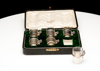 Lot 382 - An Edwardian set of six antique sterling...