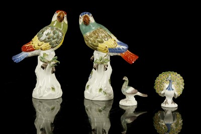 Lot 354 - A COLLECTION OF MEISSEN PORCELAIN FIGURES OF...