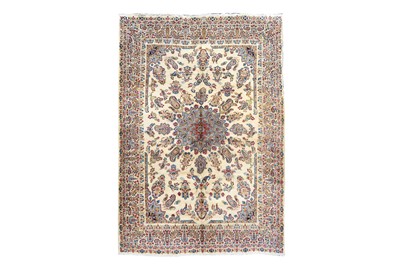 Lot 32 - A SIGNED KIRMAN CARPET, SOUTH PERSIA approx:...