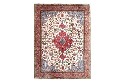 Lot 2 - A FINE TABRIZ CARPET NORTH-WEST PERSIA,...