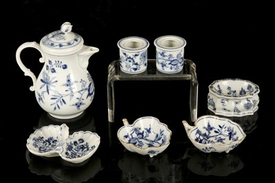 Lot 339 - AN INTERESTING COLLECTION OF MEISSEN 'BLUE...