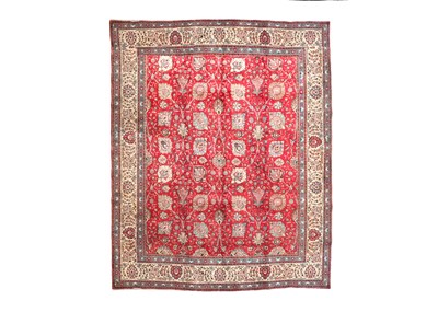 Lot 8 - A TABRIZ CARPET, NORTH-WEST PERSIA approx;...