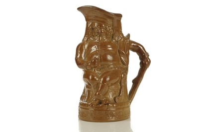 Lot 326 - A STAFFORDSHIRE BROWN SALTGLAZE STONEWARE TOBY...