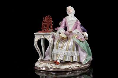 Lot 400 - A MEISSEN PORCELAIN FIGURE OF THE GOOD...