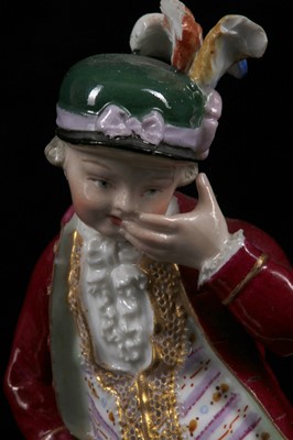 Lot 406 - A MEISSEN PORCELAIN FIGURE EMBLEMATIC OF...