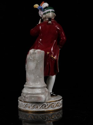 Lot 406 - A MEISSEN PORCELAIN FIGURE EMBLEMATIC OF...