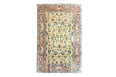 Lot 21 - A SIGNED ANTIQUE TABRIZ CARPET, NORTH-WEST...