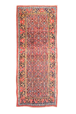 Lot 42 - AN ANTIQUE BIJAR RUNNER, NORTH-WEST PERSIA...