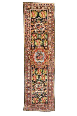 Lot 39 - AN ANTIQUE BAKHTIARI RUNNER, WEST PERSIA...