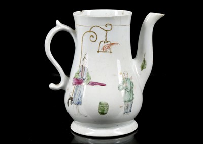 Lot 310 - AN EARLY WORCESTER PORCELAIN COFFEE POT, circa...