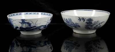 Lot 388 - TWO WORCESTER PORCELAIN PUNCH BOWLS, circa...