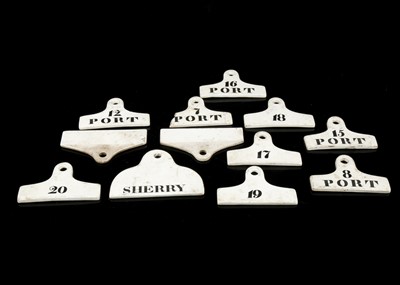 Lot 325A - A COLLECTION OF TWELVE WEDGWOOD WHITE BIN END...