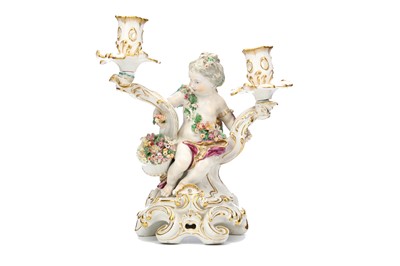 Lot 109 - A RARE CHELSEA PORCELAIN TWIN-BRANCH...