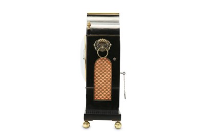Lot 84 - A FINE REGENCY EBONISED AND BRASS INLAID FUSEE...