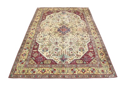 Lot 35 - A FINE TABRIZ CARPET, NORTH-WEST PERSIA,...