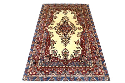 Lot 26 - A FINE KASHAN CARPET, CENTRAL PERSIA, CIRCA...