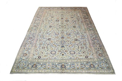 Lot 23 - A FINE KASHAN CARPET, CENTRAL PERSIA, LATE...