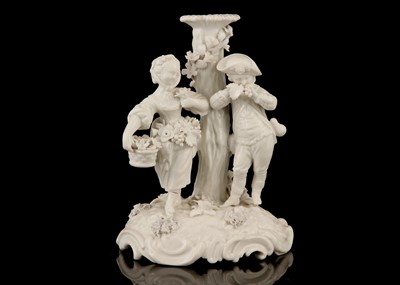 Lot 114 - A MARCOLINI PERIOD MEISSEN PORCELAIN BLANC DE...