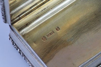 Lot 205 - A Victorian antique sterling silver snuff box,...