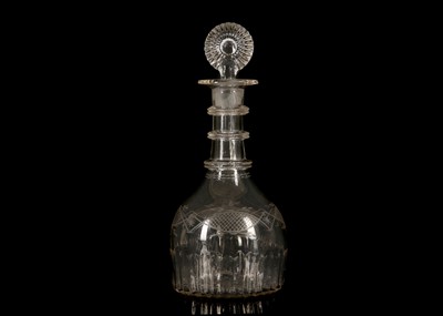 Lot 167 - A CORK GLASS CO. DECANTER AND STOPPER, circa...