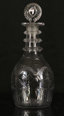 Lot 169 - AN IRISH (WATERLOO GLASS CO.) CUT GLASS...