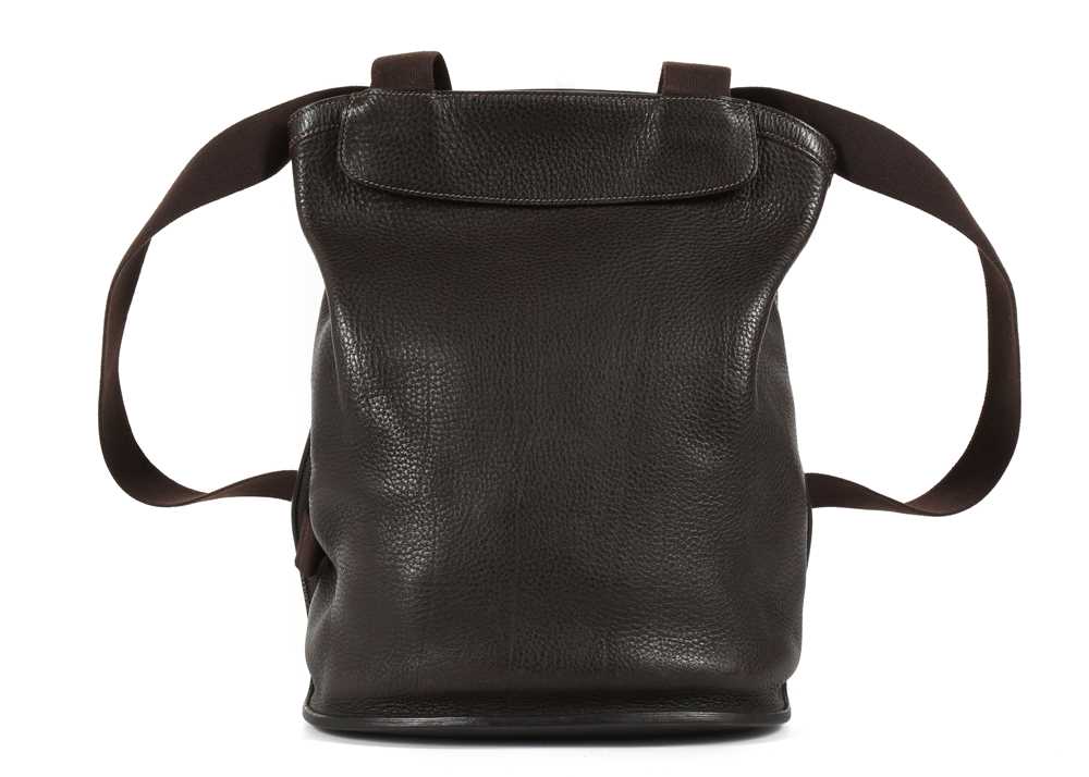Lot 346 - Hermes brown Clemence Leather Sherpa Backpack,...