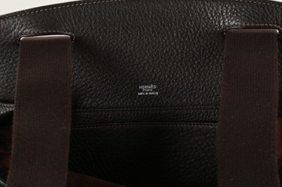 Lot 346 - Hermes brown Clemence Leather Sherpa Backpack,...