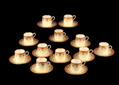 Lot 155 - A WEDGWOOD PORCELAIN COFFEE SERVICE FOR TWELVE,...