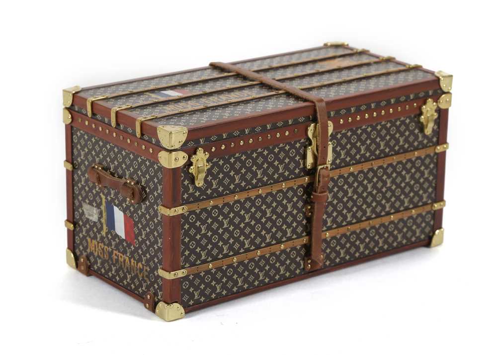 Lot 340 - Louis Vuitton 'Miss France' Trunk Paperweight,...