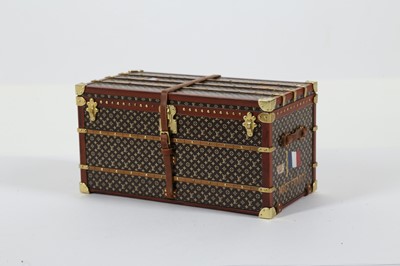 Lot 340 - Louis Vuitton 'Miss France' Trunk Paperweight,...
