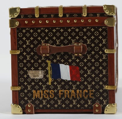 Lot 340 - Louis Vuitton 'Miss France' Trunk Paperweight,...