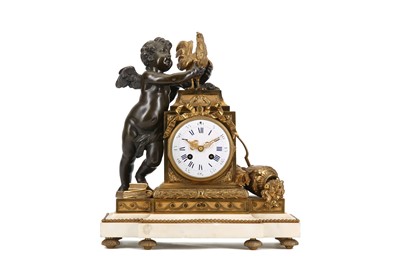 Lot 115 - A LATE 19TH CENTURY GILT AND PATINATED BRONZE...