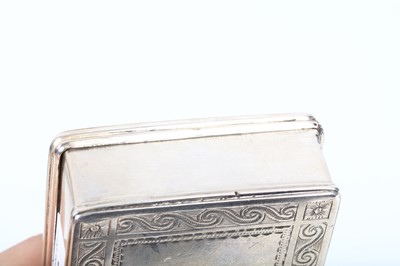 Lot 316 - A late18th century Dutch silver tobacco box,...