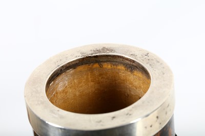 Lot 438 - A Chinese export silver-mounted wood game...