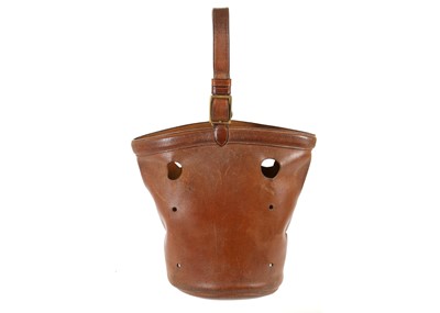 Lot 339 - Vintage brown Hermes Mangeoire bucket bag, no...