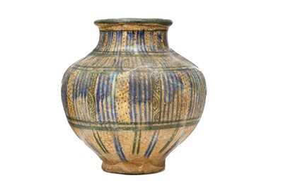 Lot 30 - A MAMLUK GLAZED CERAMIC VASE. Egypt or Syrian....