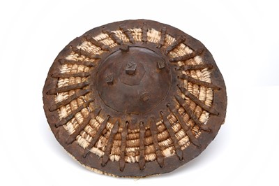 Lot 118 - TWO TURKISH OTTOMAN 'BUCKLER' WAR SHIELDS....