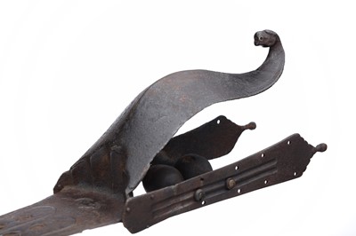 Lot 132 - A LARGE SOUTH INDIAN HOODED KATAR...